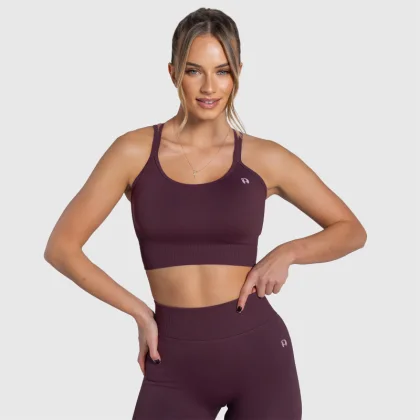 Női sportmelltartó Iron Aesthetics Ultimate, plum