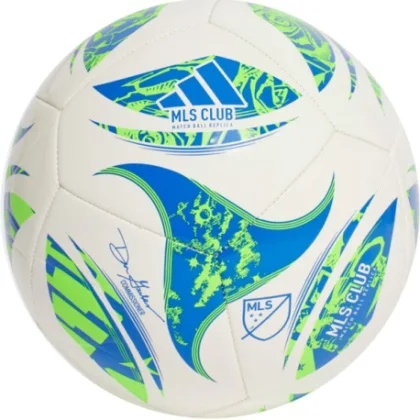 Futball labda ADIDAS MLS CLB WHITE GREEN GLOBLU