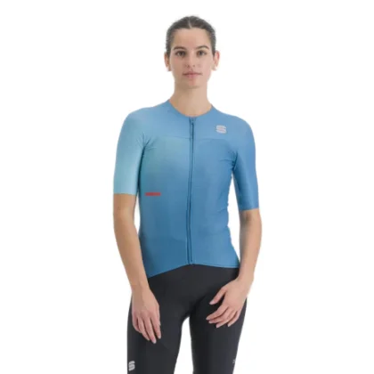 Női rövid ujjú kerékpáros mez SPORTFUL Light pro w jersey, shaded berry blue