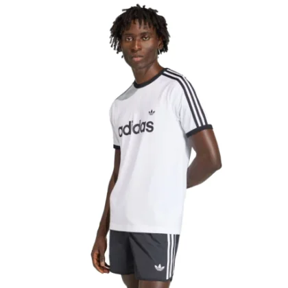 Férfi rövid ujjú póló ADIDAS ORIGINALS 3S RINGER T- WHITE