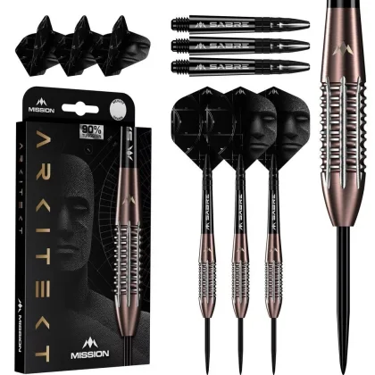Dart szett Mission steel Arkitekt 21,5g, bronz, 90%