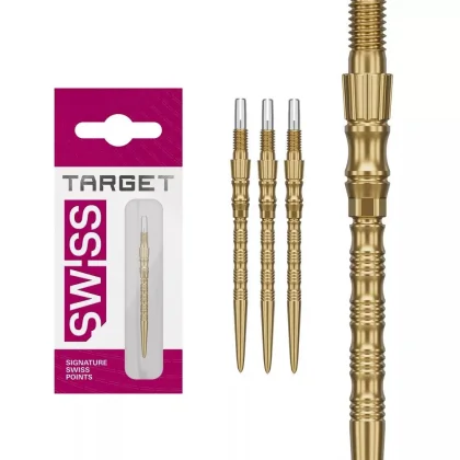 Darts fémhegy TARGET Swiss Point TRB, arany 35mm