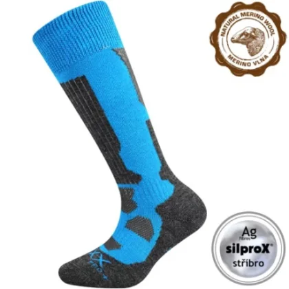 Fiú túrázó zoknik VOXX 1 PACK-Merino Etrexík-kneesock-Blue