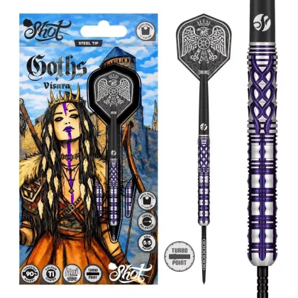 darts szett steel Shot TP Goths Visara, 23gr, 90%