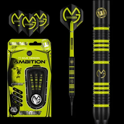 Dart szett Winmau soft MvG Ambition 20g, BRASS
