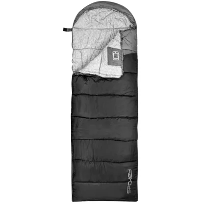 Túrázó múmia hálózsák SPOKEY POLARIS 350 Sleeping bag, -9°C, black-grey