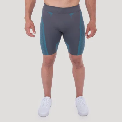GymBeam OG1 Seamless Shorts Grey/Blue