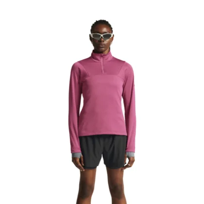 Női bélelt futómikrofon 1 2 cipzárral CRAFT CORE GAIN THERMAL MIDLAYER W-744000-Rouge