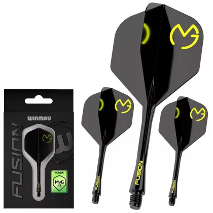 Darts toll és szár egyben Winmau Fusion MvG Pac Man, No2 toll és hosszú szár