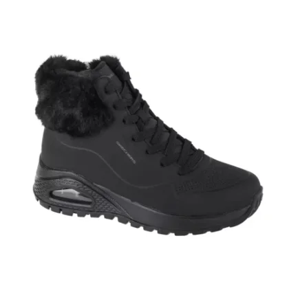 Női bokacsizmák télen SKECHERS Uno Rugged Fall Air W black
