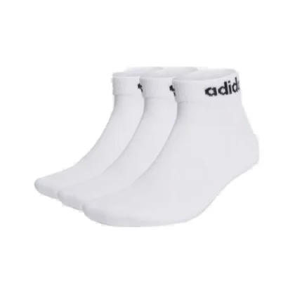Zoknik ADIDAS C LIN ANKLE 3P-3 pack-WHITE BLACK