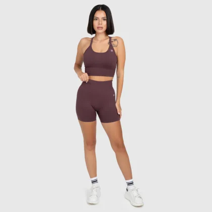 Női sportszett Iron Aesthetics Ultimate short, plum