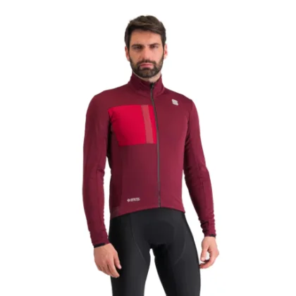 Férfi kerékpáros dzseki SPORTFUL Super jacket, red wine