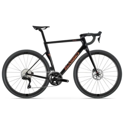 Országúti kerékpár BASSO Venta R, Shimano 105 DI2, Microtech RE38, magma black