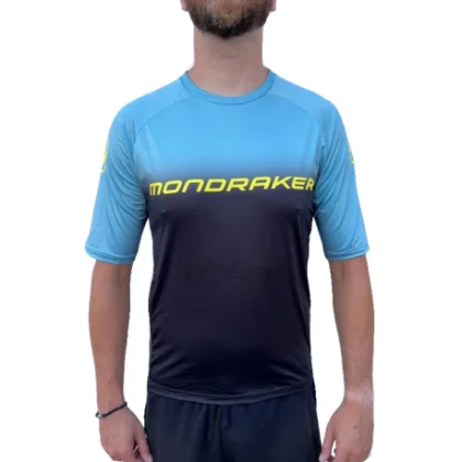 Férfi rövidujjú kerékpáros mez MONDRAKER Enduro Trail Jersey short, frost green black yellow
