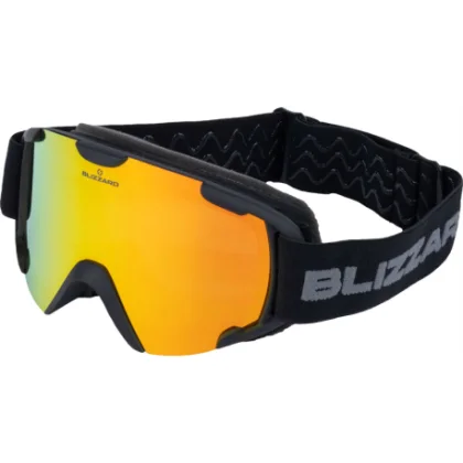 Síszemüveg BLIZZARD 938 MDAVZO, black matt, smoke2, orange revo, CAT. 3