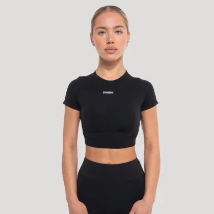 GymBeam Women‘s Flow Crop Top Black