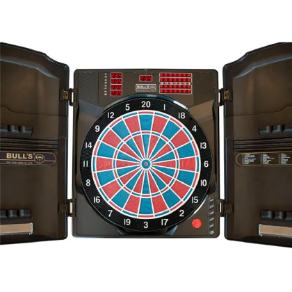 BEAZD Masterscore profi elektromos darts tábla kabinetben, Russ Bray "The Voice" hangjával (2 év garancia!)