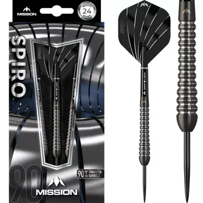 Dart szett Mission steel Spiro 22g, M2,curved, 90%
