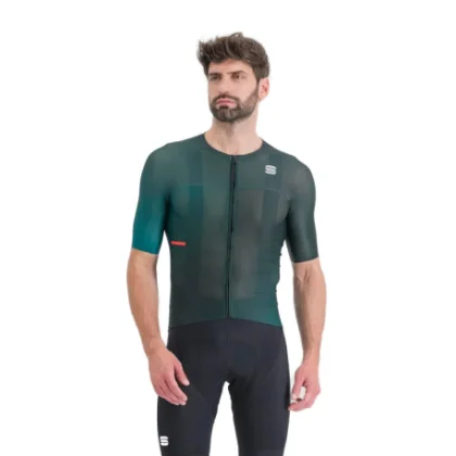 Férfi rövidujjú kerékpáros mez SPORTFUL Light pro jersey, shaded green