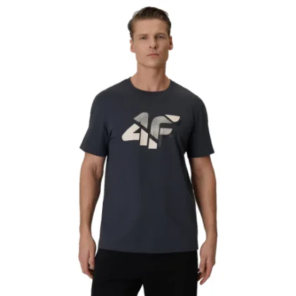 Férfi rövid ujjú póló 4F TSHIRT M2667-22S-ANTHRACITE