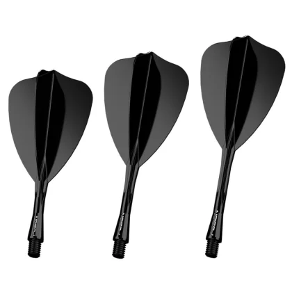 Darts toll és szár egyben Winmau Fusion Arrow, fekete toll és rövid szár