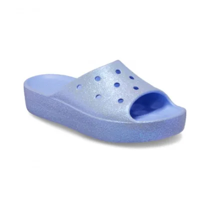 Női papucsok (strandcipők) CROCS Classic Platform Glitter Slide W moon jelly
