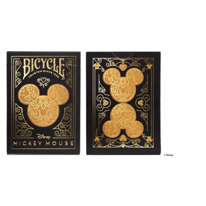 Bicycle Black and Gold Mickey Mouse kártya, 1 csomag