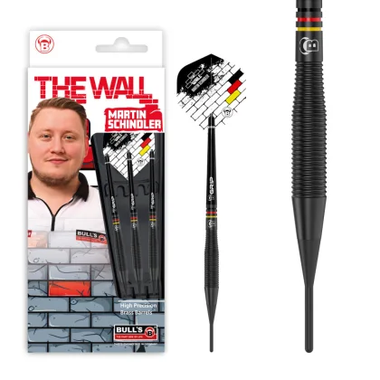 Dart szett BULL'S Martin Schindler Black Brass Soft black brass 18gr