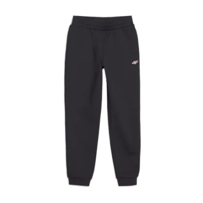 Lány edzőnadrágok 4F JUNIOR TROUSERS FNK-JWSS25TFTRF0875-20S-BLACK