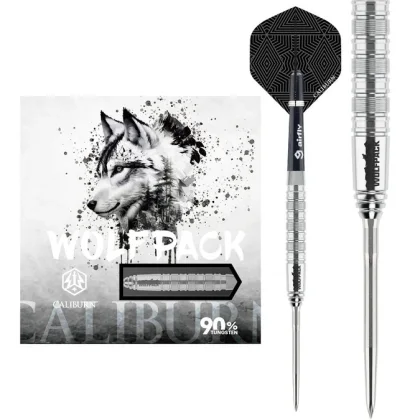 Dart szett steel Caliburn Wolfpack W7, 21g, 90%