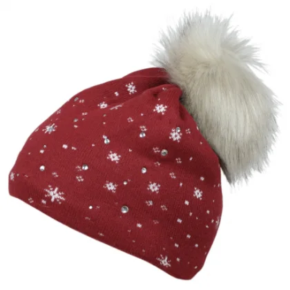 Női téli sapka BLIZZARD Crystal, red
