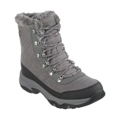 Női magas téli csizmák SKECHERS Trego Cold Blues grey
