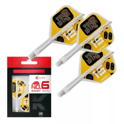 Darts integrált tollszár Target K-Flex You Win, No6 toll és rövid szár