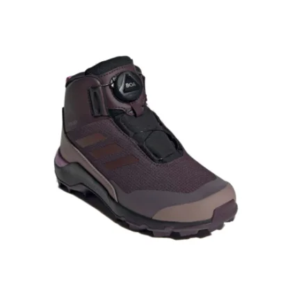 Lány téli bokacsizmák ADIDAS Terrex Winter Mid Boa Rain.RDY shadow maroon red lilac