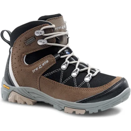 Gyerek magas túracipő TREZETA Cyclone Wp Kid, Black Brown