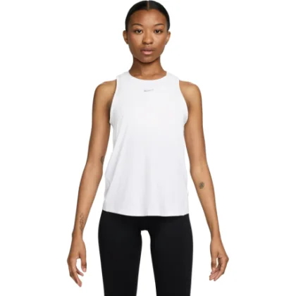 Női edzőtop NIKE W NK ONE CLASSIC DF TANK-100-White