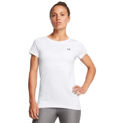 Női rövid ujjú edzőpóló UNDER ARMOUR Tech Mesh SS-WHT
