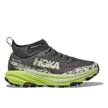 Férfi futó trail cipők HOKA Speedgoat 6 Mid GTX outer orbot lettuce