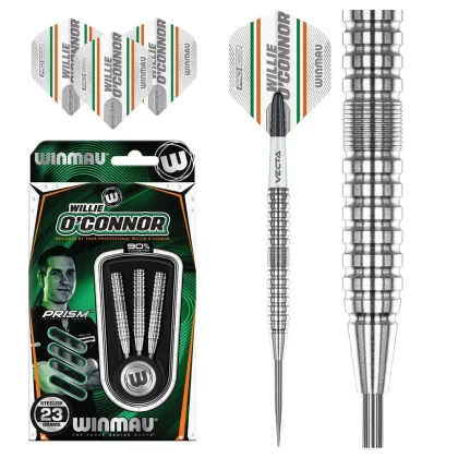 DART SZETT STEEL WINMAU WILLIE O'CONNOR 23G, 90% WOLFRAM