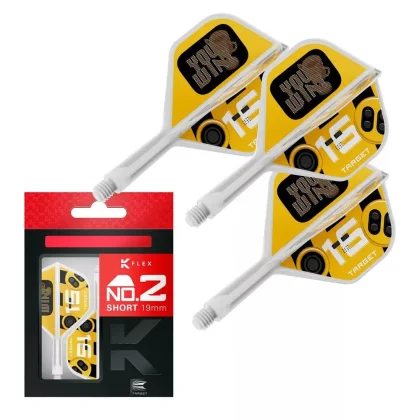 Darts integrált tollszár Target K-Flex You Win, No2 toll és rövid szár