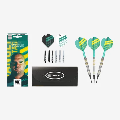 DARTS SZETT TARGET SOFT, ROB CROSS, 18G BRASS