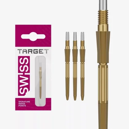 Darts fémhegy TARGET Swiss Point Elysian Archetype 43, arany 30mm
