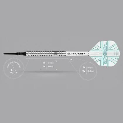 Darts szett TARGET soft 90% wolfram, Rob Cross 19g