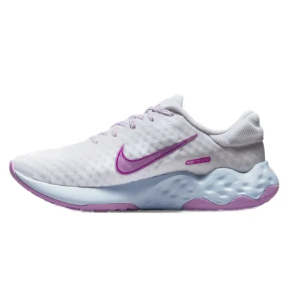 Női sportcipő (edzőcipő) NIKE Renew Ride 3 white blue tint vivid purple rush fuchsia