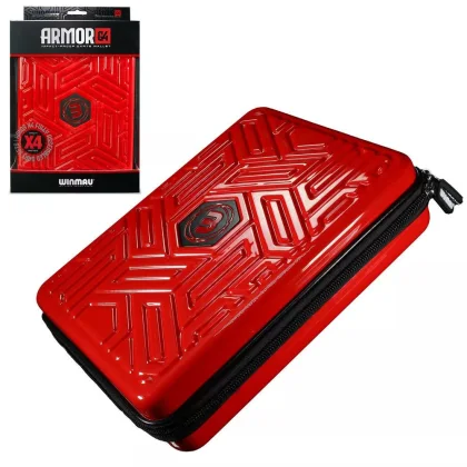 Darts tok Winmau Armor G4 - piros, négy szett nyílhoz