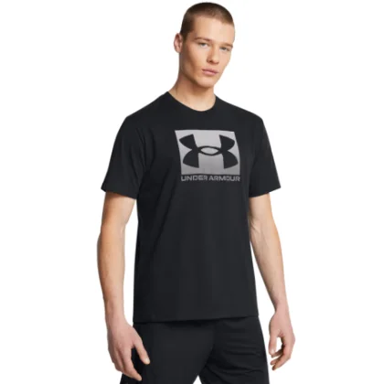 Férfi rövid ujjú póló UNDER ARMOUR UA M BOXED SPORTS UPDATED SS-BLK