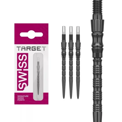 Darts fémhegy TARGET Swiss Point TRB, fekete 35mm