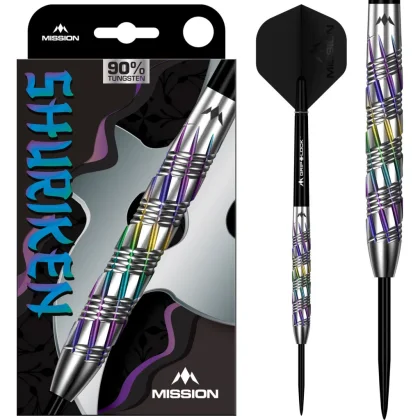 Dart szett steel Mission Shuriken 24g, 90% gravírozott