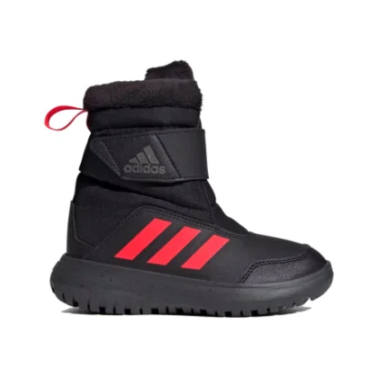 Fiú magas téli cipők ADIDAS Winterplay core black solar red iron metalic